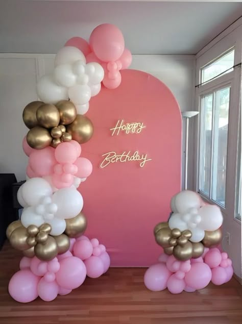 Boho Balloon Arch Diy, Balloon Arch Calculator, Balloon Decorations With Backdrop, Balloon Arch Picture Backdrop, Balloon Half Arch Diy, Balloon Arch Themes, Balloon Arch Step By Step, Balloon Garland In Corner Of Room, Diy Balloon Arch Without Stand