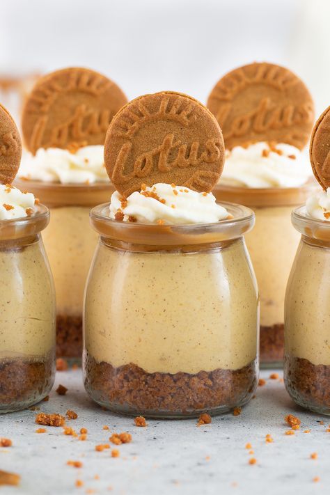 Pumpkin Cheesecake In Mason Jars, Dessert To Sale, Pumpkin Cheesecake Shooters, Mini Desserts In A Cup, Pumpkin Cheesecake Jars, Pumpkin Spice Cheesecake Cups, Mini Cheesecake Shooters, Pumpkin Biscoff Cheesecake, Mini Fall Dessert Cups