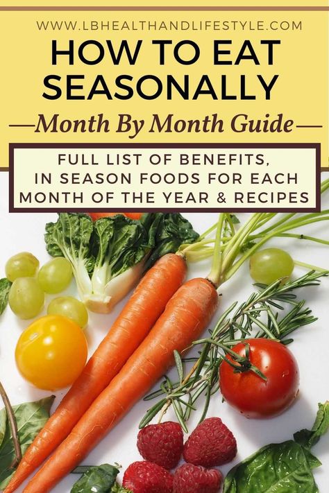 how to eat seasonally month by month guide, benefits & recipes In Season Fruit, Eating Seasonally, Autoimmune Paleo Recipes, Eat Seasonal, Aip Recipes, Seasonal Food, Healthy Lifestyle Tips, Fruit In Season, Eat Local