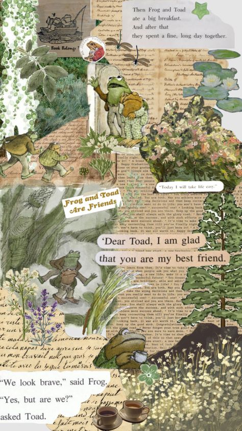 Frog and Toad Frog And Toad Aesthetic Wallpaper, Toad Wallpaper, Frog And Toad Aesthetic, Toad Aesthetic, Mr Toad, Poetry Ideas, Happy Graduation, Magical Jewelry, Frog And Toad