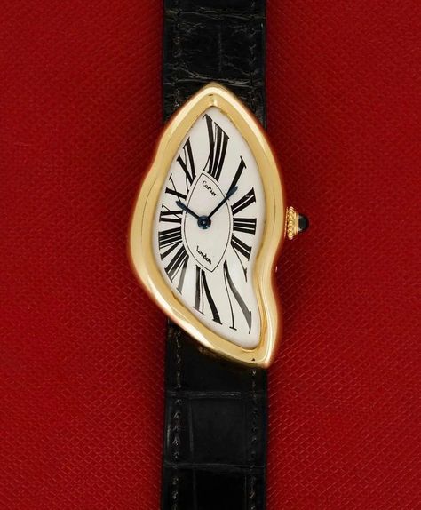 CARTIER CRASH WATCH Cartier Crash Watch, Crash Watch, Cartier Crash, Vintage Cartier Watch, Cartier Watches Women, Watch Clock, Vintage Watches Women, Womens Watches Luxury, Cartier Watch