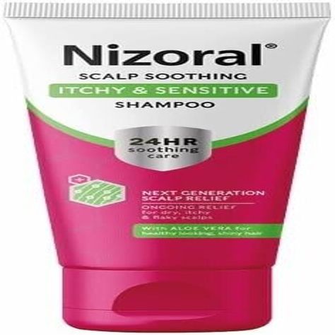 Take care of your sensitive and itchy scalp with Nizoral Scalp Soothing Shampoo! 🧴🌿 Gently calms your scalp and reduces itching with aloe vera and lactic acid.🌟Suitable for all hair types and free delivery with next day arrival in the UK🚚 #Nizoral #ScalpCare #SensitiveScalp #ItchyScalp #HairCare  #Nizoral #Shampoo #Adult #AllHairTypes #AloeVera #boxlabel #ContainsVitamins #DeepCleansing #Unisex #FreeandNextdayinUK #CreamGel Nizoral Shampoo, Itchy Flaky Scalp, Shampoo Ingredients, Flaky Scalp, Scalp Shampoo, Sensitive Scalp, Itchy Scalp, Scalp Care, Washing Hair