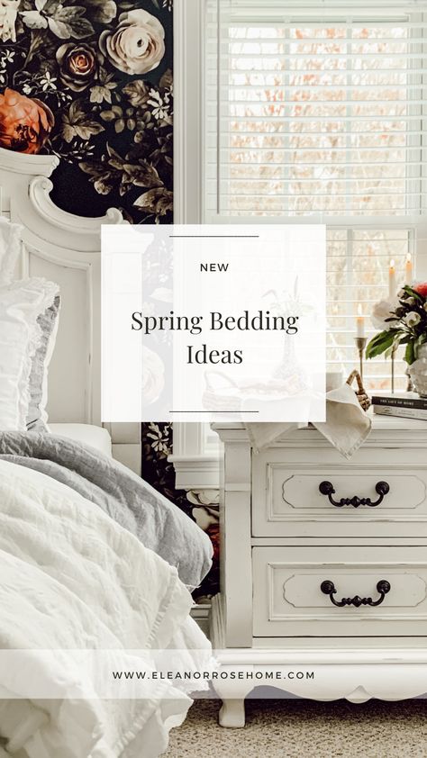 It's springtime and this roundup of spring bedding is perfect for giving your bedroom an instant refresh! Spring Bedding Bedroom Inspiration, Spring Bedding Bedroom, Spring Bedroom Ideas, Spring Bedding Sets, Spring Bedding, Spring Bedroom Decor, Cozy Sheets, Fresh Bedroom, Bedroom Styling