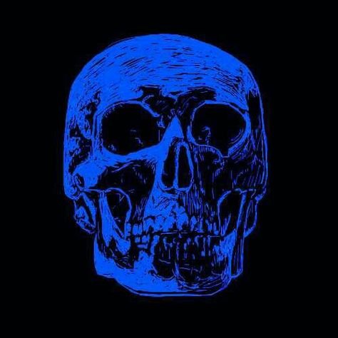 Neon Blue Skull Black And Blue Wallpaper, Blue Aesthetic Dark, Dark Blue Wallpaper, Blue Skull, Everything Is Blue, Blue Skulls, Iphone Wallpaper Themes, Ios Icon, Smile On