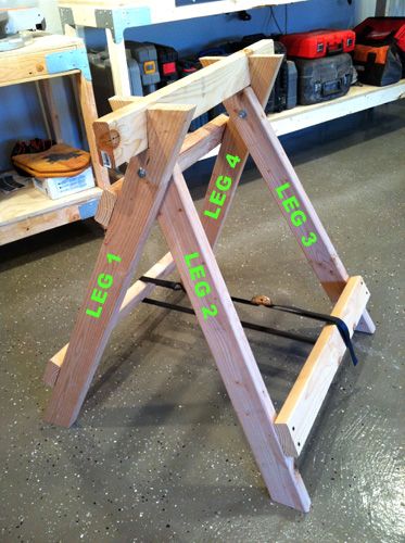 how to build your own sawhorse Diy Sawhorse, Sawhorse Plans, Folding Sawhorse, Saw Horse, Measuring Angles, Woodworking Workbench, Learn Woodworking, Diy Holz, Wood Plans