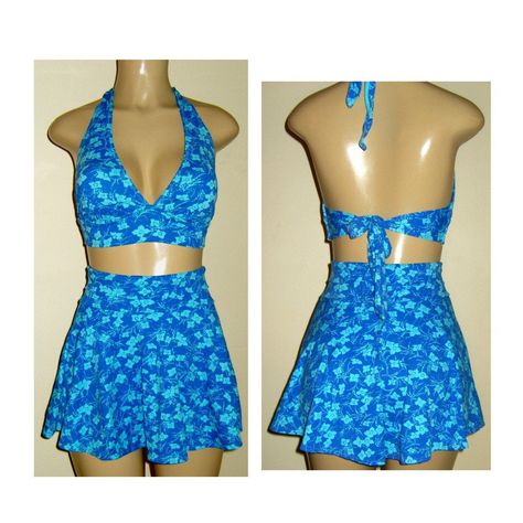 Tie halter bikini top, high waisted swimskirts, tie back swimsuits, low leg bottoms, halter bathing suits, custom made swimwear by MirasolSwimwear on Etsy https://www.etsy.com/listing/540380445/tie-halter-bikini-top-high-waisted High Waisted Swim Skirt, Homemade Clothes, Skirt Swimwear, Swim Skirts, Handmade Swimsuit, Custom Swimsuits, Swimsuit Skirt, Halter Bathing Suit, Skirted Swimsuit