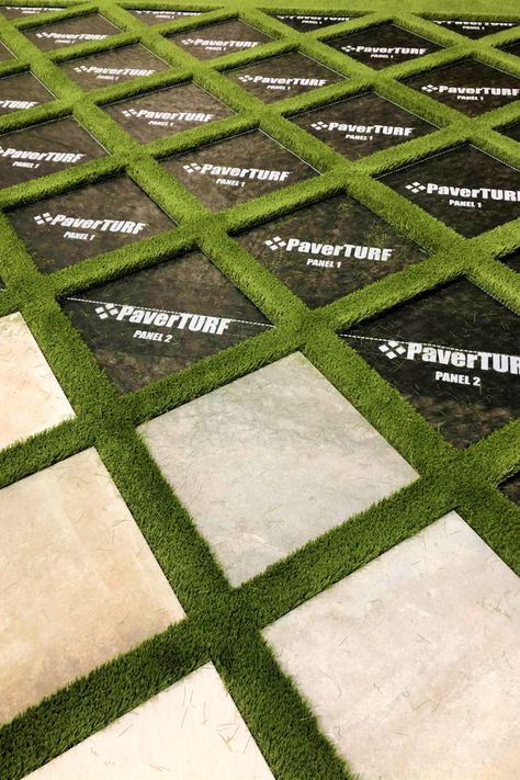 PaverTurf makes for easier installs of artificial grass and paver walkways, patios, pool decks and driveways in half the time. Turf Backyard, Pavers Backyard, Paver Walkway, Backyard Remodel, Backyard Inspiration, Artificial Turf, Backyard Makeover, Backyard Projects, Concrete Diy