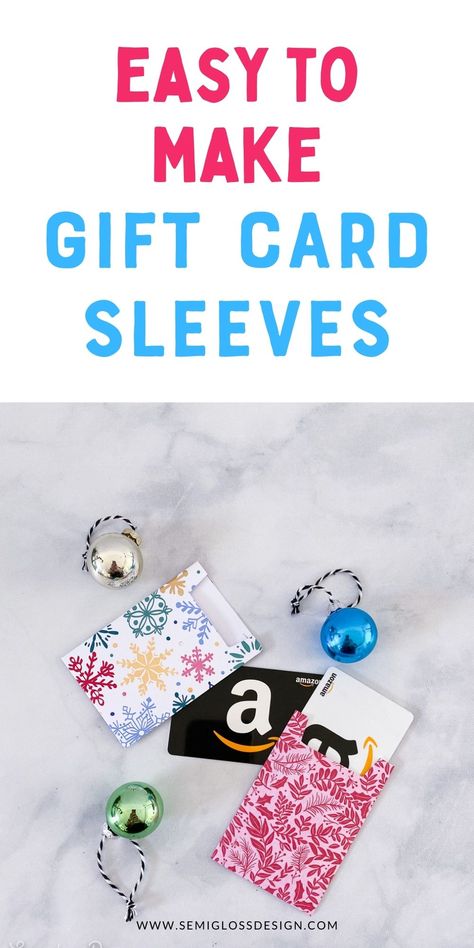 Learn how to make gift card sleeves for Christmas. Get a free printable template to help you make these easy gift card holders. Gift Card Envelope Diy, Easy Gift Card Holders, Gift Card Envelope Template, Gift Card Sleeve, Gift Card Holder Template, Card Holder Diy, Gift Card Holder Diy, Gift Card Template, Gift Card Envelope