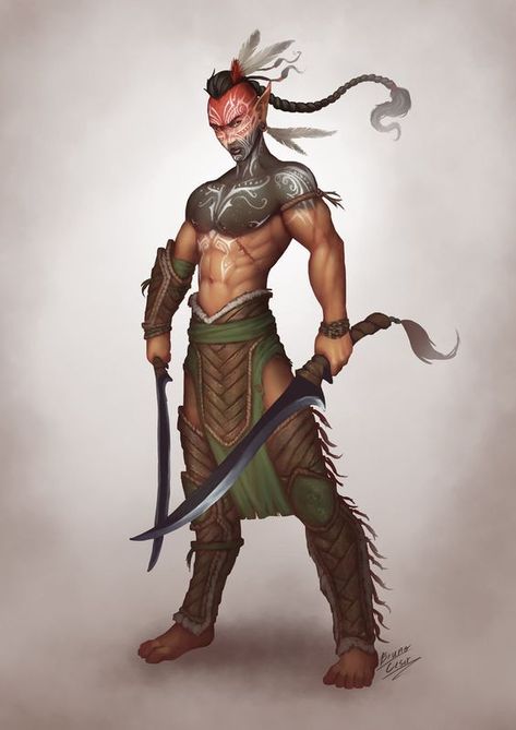 Elf Barbarian, Dnd Barbarian, Fantasy Elf, Dnd Elves, Half Elf, Elf Characters, Fantasy Tattoos, Heroic Fantasy, High Elf