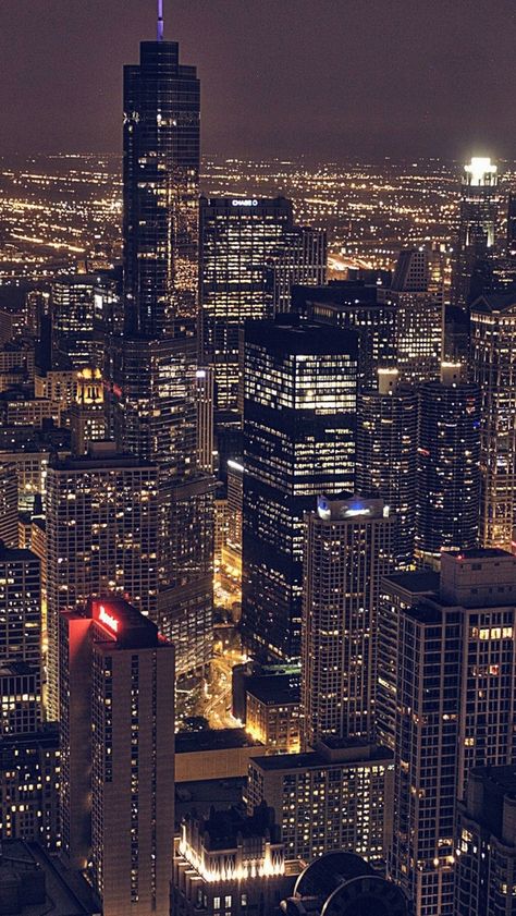 Download free HD wallpaper from above link! #city #lights #Skyline #night #urban #life #skyscraper #building Photographie New York, City View Night, Whatsapp Wallpapers Hd, Watercolor Wallpaper Iphone, Peisaj Urban, Fotografi Kota, City At Night, Whatsapp Wallpaper, Chicago City