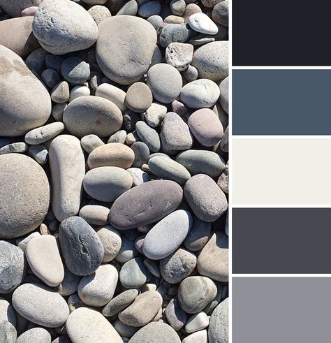 Stone Wall Color Palette, Monochrome Colour Scheme, Pebble Colour Palette, Colour Palette Monochrome, Monochrome Color Pallete, Monochrome Pallet, Monochrome Moodboard, Stone Color Palette, Monochrome Colour Palette