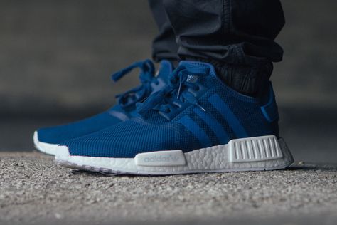 adidas Originals NMD R1 "Blue" Adidas Nmd R1 Outfit Men, Nmd R1 Outfit, Orange Streetwear, Adidas Originals Nmd R1, Adidas Originals Nmd, Trend Clothes, Streetstyle Outfit, Sneaker Magazine, Outfits Streetwear