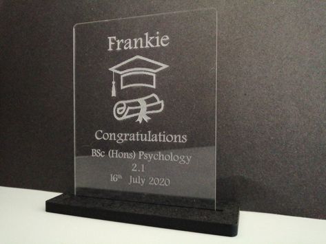 Graduation Congratulations, Award Plaques, Laser Engraved Acrylic, Award Trophy, Engraved Acrylic, Military Appreciation, Cricut Projects Beginner, Congratulations Gift, Awards Trophy