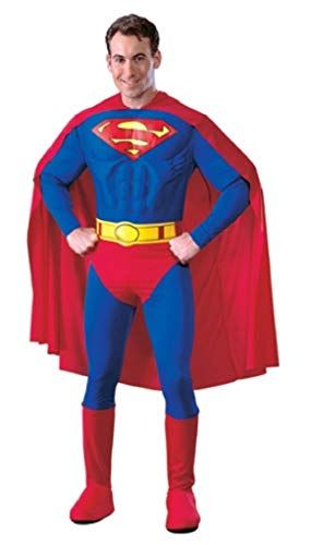 DC Comics Deluxe Muscle Chest Superman Costume, Medium Best Halloween Costumes & Dresses USA Mens Superman Costume, Scarecrow Costumes, Superman Outfit, Superhero Fancy Dress, Superman Hero, Superman Costume, Scarecrow Halloween, Robin Costume, Superman Costumes