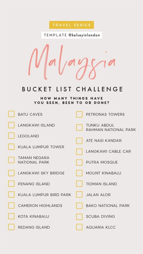 Bucket List Challenge, Kuala Lampur, Port Dickson, Travel Report, Travel Bucket Lists, List Challenges, George Town, Malaysia Travel, Travel Destinations Bucket Lists