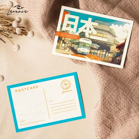 One great way to keep your travel dreams alive is by collecting postcards. ✈️🧳 Plus, it's a fun and easy way to bring a piece of the world into your home. Designing this one makes us feel like we're journeying through the land of the rising sun. 🇯🇵 Which postcard would you like to see next? #postcards #stationeryshop #stickershop Postcard Design Photography, Fun Postcard Design, Cute Postcard Design, Post Card Ideas Creative, Postcard Back Design, Collecting Postcards, Postcard Graphic Design, Postcard Design Ideas, Postcard Idea