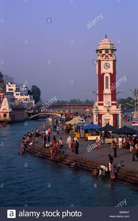 Download this stock image: india, uttarakhand, haridwar, river ganges - BEB047 from Alamy's library of millions of high resolution stock photos, illustrations and vectors. Haridwar Illustration, Haridwar, Ferry Building San Francisco, Light Box, Image Search, Photo Image, Vector Illustration, High Resolution, Stock Images