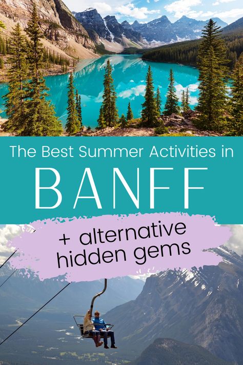 Bamf Canada Banff Alberta, Calgary Banff Itinerary, What To Do In Banff Canada, Banff Things To Do, Summer In Banff, Things To Do In Banff Summer, Radium Hot Springs Canada, Canada Summer Travel, Banff And Jasper Itinerary