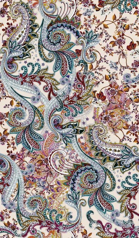 Paisley pattern Paisley Print Fabric, Paisley Motif, Paisley Wallpaper, Print Design Art, Paisley Art, Textile Prints Design, Whatsapp Wallpaper, Textile Pattern Design, Tapeta Pro Iphone