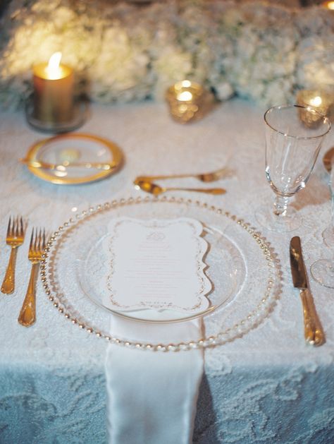 Ball Room, Gold Flatware, Pnina Tornai, St Louis Wedding, Victorian Wedding, Table Set Up, Glamorous Wedding, Place Setting, Place Settings