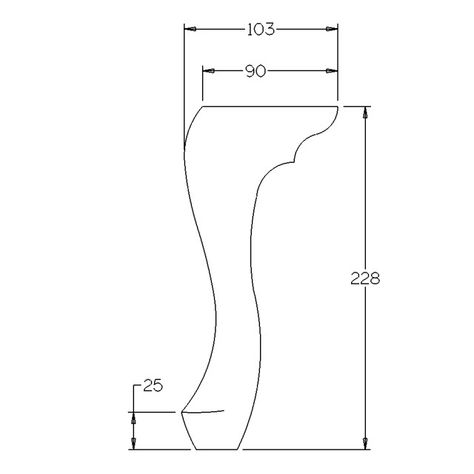 228mm Cabriole Queen Ann Legs (Vic Ash) Woodworking Plans Patterns, Wood Furniture Legs, Provincial Style, French Provincial Style, Furniture Details Design, Cnc Wood, Diy Cardboard Furniture, Cabriole Legs, Cardboard Furniture