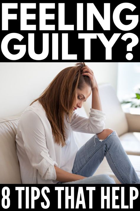 How to Stop Feeling Guilty | If you're looking for the best ways to stop feeling guilty about the past, for saying no, for setting boundaries, for breaking up with someone, for ending a friendship, or for something you said or did to someone you love, this post is just what you need! We're sharing 8 simple tips to make dealing with guilt and feelings of regret in your relationships with yourself and others a little easier. Say goodbye to guilt trips and hello to a life of peace and happiness! How To Get Rid Of Guilt Feelings, How To Let Go Of Guilt, How To Deal With Guilt And Regret, How To Stop Feeling Guilty, How To Deal With Guilt, How To Forget Something, Ending A Friendship, Spirit Of Discernment, Dealing With Guilt