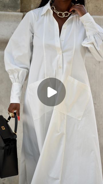 Styling Shirt Dress, Oversized Button Up Shirt Dress, Long White Shirt Outfit, Shirtdress Outfit, Shirt Over Dress, Long White Shirt, Shirt Dress Outfit, Online Clothing Boutiques, Fashion Videos