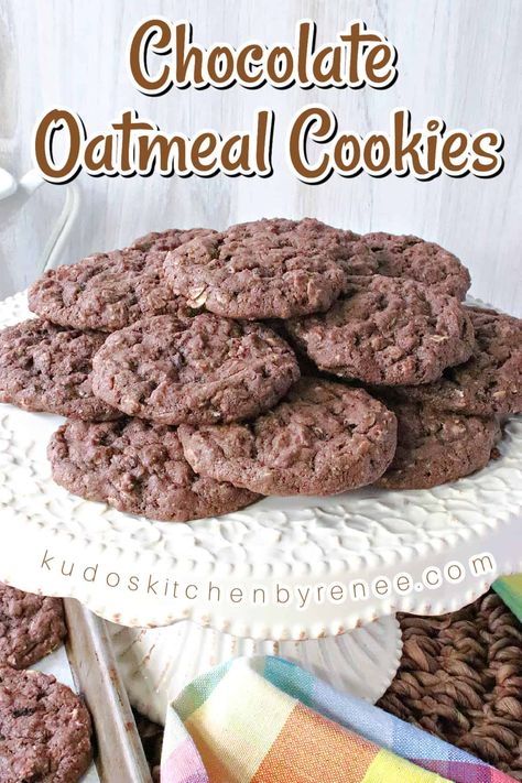 Chewy Chocolate Oatmeal Cookies, Chocolate Oatmeal Cookies Recipe, Chocolate Clove Cookies, Choc Oatmeal Cookies, Chocolate Oatmeal Drop Cookies, Cocoa Oatmeal Cookies, Cocoa Cookies Recipe, Oatmeal Chocolate Cookies, 1 Cookies