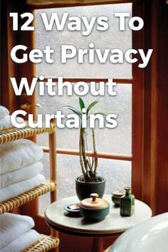 No need for ugly curtains. We've got you covered with these window ideas! #diy #privacy #windows #lifehacks Privacy Without Curtains, Bathroom Window Privacy, Bathroom Window Coverings, Window Coverings Diy, Privacy Windows, Small Bathroom Window, Garage Windows, Home Renovation Costs, Door Window Covering