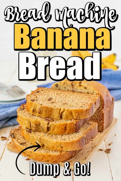 Super Easy Bread, Bread Machine Banana Bread, Bread Machine Recipes Sweet, Easy Bread Machine Recipes, Best Bread Machine, Bread Maker Recipes, Make Banana Bread, Banana Nut Bread, Bread Maker