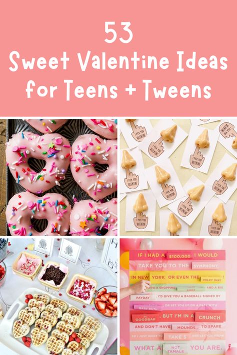 53 Sweet Valentine Ideas for Teens + Tweens - momma teen Valentines Gifts For Teens, Easy Valentines Gifts, Cute Valentine Ideas, Simple Valentines Gifts, Festive Activities, Valentines For Daughter, Valentines Gift Bags, Holiday Activities For Kids, Class Valentines