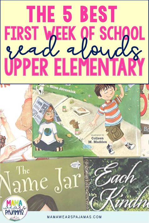 Read Aloud Activities 3rd Grade, Books For The First Week Of School, Beginning Of The Year Read Alouds, Best Read Alouds For 3rd Grade, Fourth Grade Read Alouds, Upper Elementary Read Alouds, First Week Of Third Grade Activities, First Week Of School 3rd Grade, Fifth Grade First Day Of School