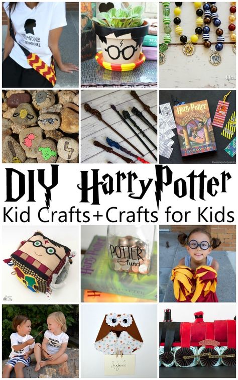 I want to make all of these kid crafts and crafts for kids. Fabulous Harry… Harry Potter Crafts For Kids, Harry Potter Projects, Harry Potter Motto Party, Harry Potter Diy Crafts, Harry Potter Weihnachten, Diy Harry Potter Crafts, Harry Potter Activities, Harry Potter Day, Harry Potter Christmas Decorations