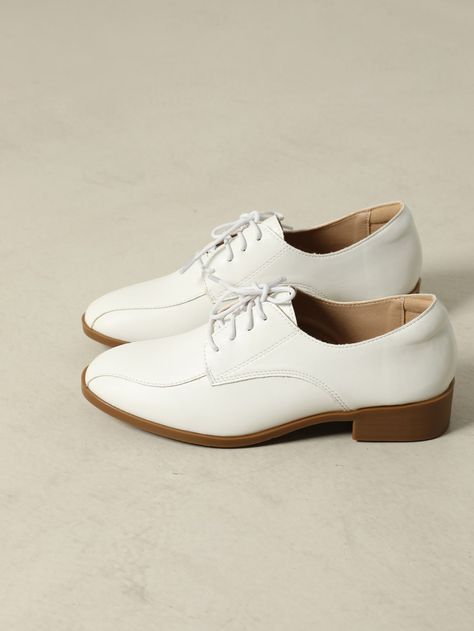 White Fashionable    Plain Oxfords    Women Shoes Gold Oxford Shoes, Blue Oxford Shoes, Parent Dr, Grease Costume, White Oxford Shoes, Oxfords Women, White Dress Shoes Men, Galaxy Stuff, 50 Anniversary