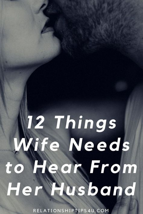 12 things wife needs to hear from her husband. #husband #relationships #RelationshipAdvice #Relationshiptips #marriagebed #staymarried #personalgrowth #marriage #marriageequality #wifelife #infidelity #marriagegoals #spouse #wife #cheating Marriage difficulties, marriage humor, marriage rut, marriage, marriage separation, marriage counseling, marriage intimacy, marriage ecards, loveless marriage, difficult marriage, your marriage, marriage stuff, perfect marriage, better marriage. Separation Marriage, Difficult Marriage, Marriage Intimacy, Love Your Husband, Better Marriage, Loveless Marriage, Intimacy In Marriage, Love Your Wife, Marriage Help