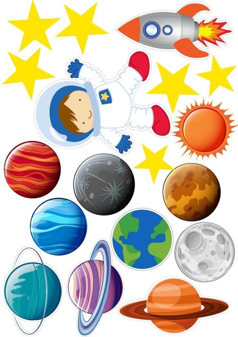 Solar System Projects For Kids, Planet Crafts, Space Crafts For Kids, Solar System Projects, Solar System Crafts, Astronaut Birthday, Space Theme Party, Space Birthday Party, Space Birthday