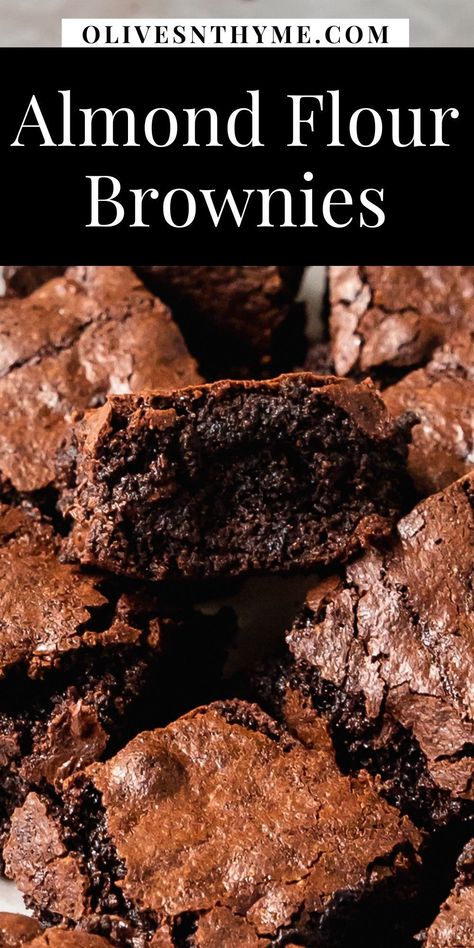 Tapioca Flour Brownies, Almond Flower Brownie, Gluten Free Brownie Recipe Almond Flour, Brownie Recipes Almond Flour, Monk Fruit Brownies, Low Carb Brownies Almond Flour, Almond Flour Chocolate Muffins, No Bake Almond Flour Recipes, Made By Emily