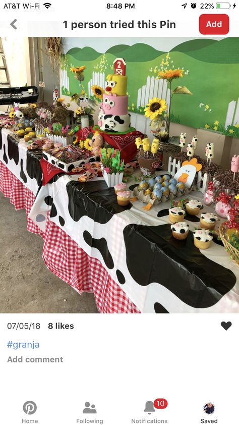 Farm Theme Snack Table, Ranch Party Theme Farm Birthday, Farm Theme Candy Table, Candy Table Farm Theme, Farm Animal Party Table Decor, Farm Birthday Cake Table, Farm Themed Dessert Table, Farm Theme Dessert Table, Farm Party Desserts