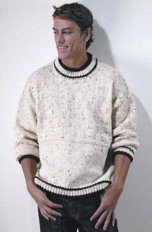 DIY Gifts For Men: 20+ Free Knitting Patterns To Take Your Loved One By Surprise! Mens Knit Sweater Pattern, Sweater Knit Pattern, Easy Knitting Patterns Free, Mens Knit Sweater, Knit Men, Classic Sweater, Knit Sweaters, Easy Knitting Patterns, Favorite Sweater