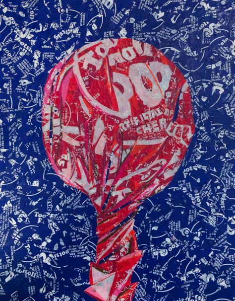 #tootsiepop made with Tootsie Pop Wrappers! 8" x 10" Framing it later this week. #recycledart, #recycle #reuse #candy #wrappers #fortworth #texas #artist #art Sweet Wrapper Art, Candy Wrapper Art, Candy Pop Art, Recycled Material Art, Fortworth Texas, Leaving Cert, Sweet Wrappers, Recycling Art, Graphic Communication