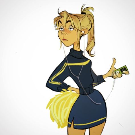 ✏️Working on a series of cheerleader sketches #longlivetheipodnano Cheerleader Character Design, Cheerleader Character, Cheerleader Drawing, Cheerleader Art, Cute Cheerleaders, Character Study, A Series, Cheerleading, Art Boards