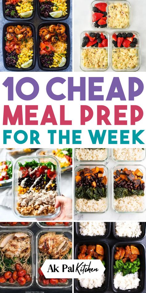 Master your meal prep for the week with our recipes that are healthy and perfect for easy lunches and dinners. Get your day going with high-protein breakfasts and stay on track with healthy lunches. Ideal for meal prep beginners and budget-conscious foodies, our cheap meal prep plans are keto-friendly and tailored for weight loss. Save time and stay nourished from morning to night. Meal Prep Beginners, Cheap Meal Prep, Protein Breakfasts, Easy Meal Prep Lunches, Protein Meal Plan, Meal Prep For Beginners, Cheap Meal, High Protein Meal Prep, Best Meal Prep