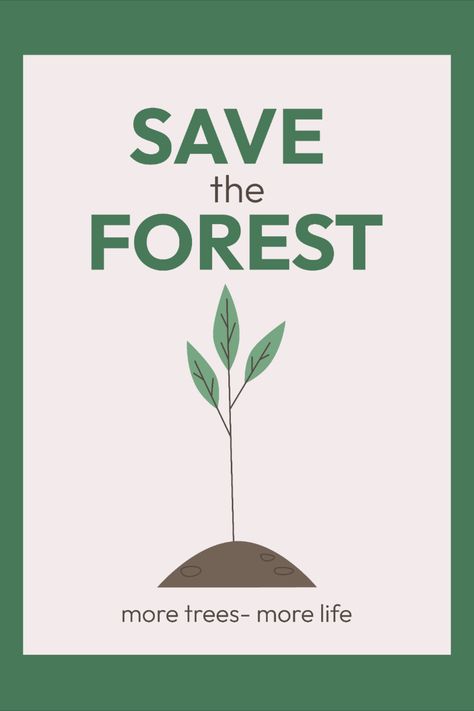 Vector flat illustration.World Environment Day. design for banner, poster, flyer. #save #forest #ecology #environmental Save The Forest Poster, Forest Ecology, Save The Forest, Forest Poster, Tree Vector, World Environment Day, Environment Day, Growing Tree, Flat Illustration