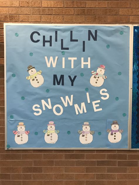 Chillin with my snowmies Chilling With My Snowmies Bulletin Board, Chillin With My Snowmies Door, Pta Bulletin Boards, Chillin With My Snowmies, Winter Bulletin, Curriculum Lesson Plans, Winter Bulletin Boards, Teacher Doors, Board Ideas