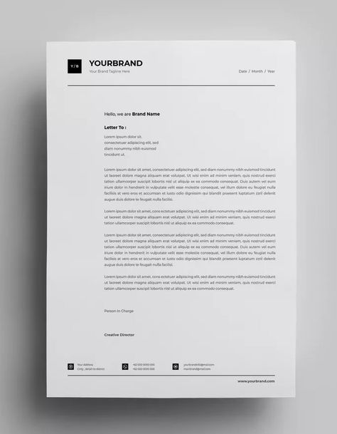 Interior Designer Letterhead Design, Minimalist Letterhead Design, A4 Design Paper, Letter Headed Paper Design, Company Paper Design, Letterhead Design Branding, Letterhead Design Creative, Letter Paper Design, Company Letterhead Design