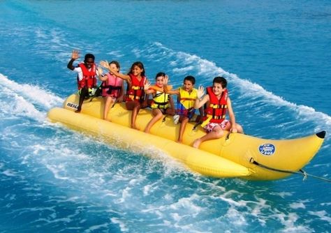 Recreational “Banana” Boat – Definition Coral Island Pattaya, Island Honeymoon, Boat Tubes, Bali Tour Packages, برج العرب, Resort Island, Ski Rental, Deck Boat, Maldives Resort