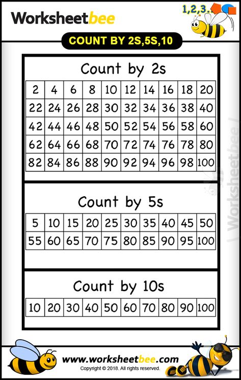 Count By 2s, Counting By Tens, Skip Counting Worksheets, Counting By 2, Counting In 2s, Counting In 5s, Counting By 2's, Counting By 5's, Teaching Counting