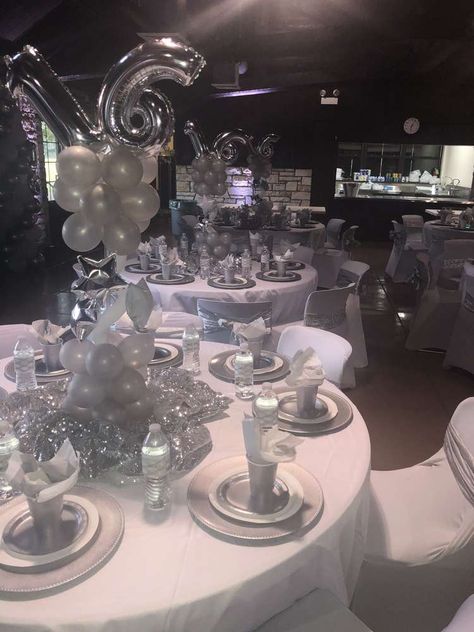 16 Winter Birthday Party Ideas, Sweet 16 Dresses Silver, Sweet 16 Party Ideas White, Dior Sweet 16 Ideas, Sweet Sixteen Sneaker Ball, Birthday Venue Ideas Sweet 16, All Black Sweet 16 Party Ideas, Luxury Sweet 16 Party, Sweet 16 White Theme