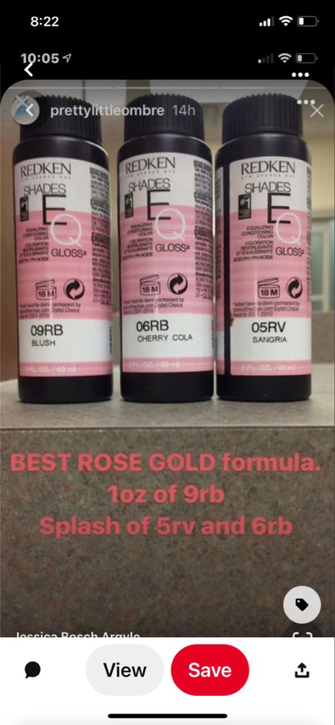 Rose Brown Formula, Rose Gold Hair Color Formula, Rose Gold Formula, Rose Gold Toner, Redken Formulas, Toner Formulas, Hair Stylist Tips, Hair Formulas, Redken Hair Color