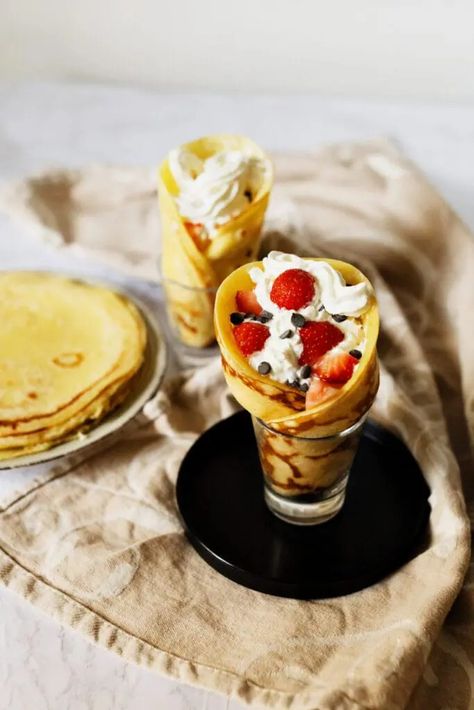 Japanese Crepes Dairy Free Low Carb, Japanese Crepes, Snack Smoothie, Japanese Street Food, Slow Cooker Pasta, Easy Healthy Eating, French Classic, Low Carb Vegetarian, Japanese Street